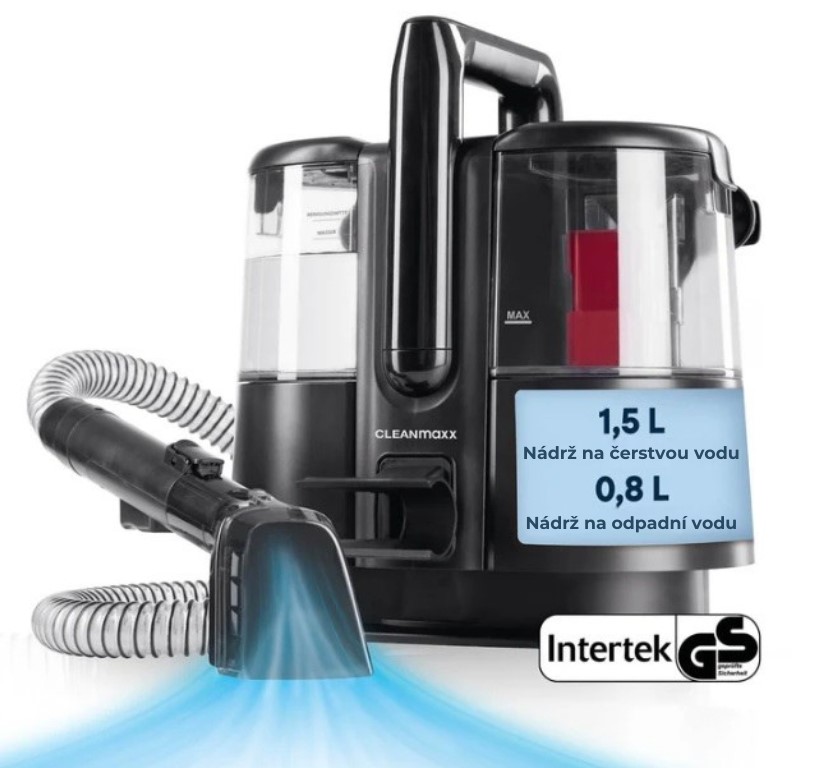 CLEANmaxx Ruční elektrický čistič koberců a čalounění PT-PRO 15177